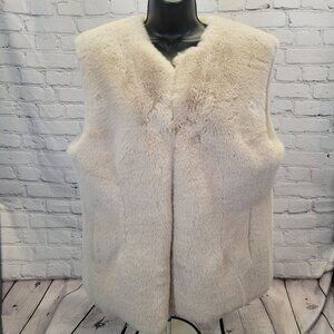 Surell Rex Rabbit Faux Fur Vest